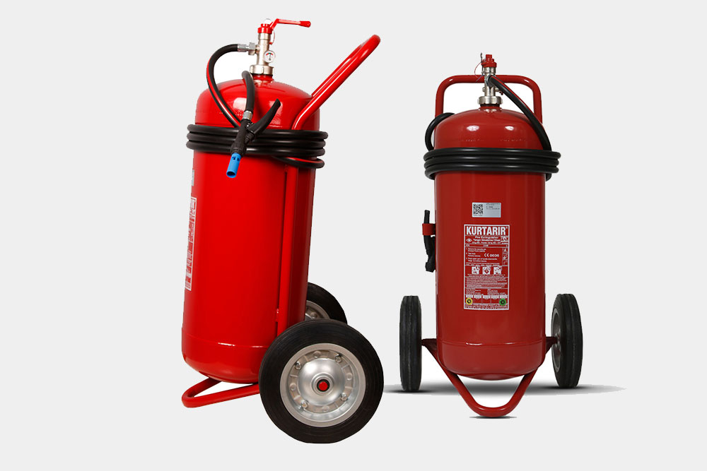 50 KG abc yangın söndürme cihazı tekerlekli
